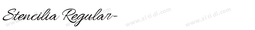 Stencilia Regular字体转换